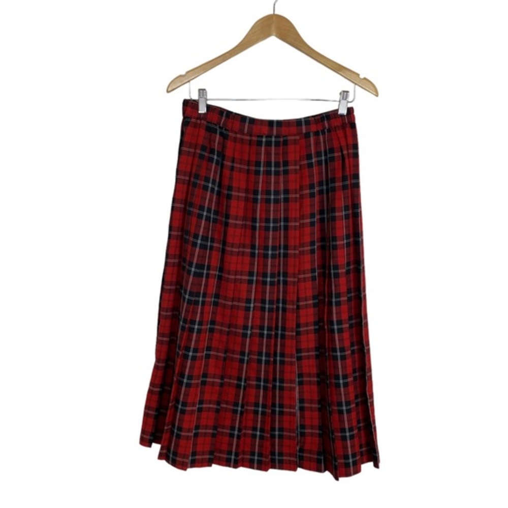 Vintage Requirements Pleated Plaid Skirt Size 12